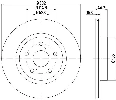 MINTEX MINTEX (MDC1350) 1x MINTEX MDC1350 Brake Disc 