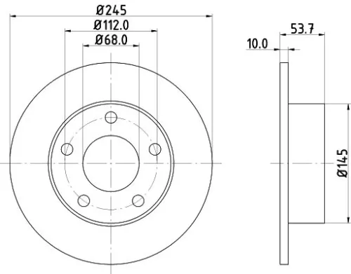 MINTEX MINTEX MDC1358 1x MINTEX MDC1358 Brake Disc 
