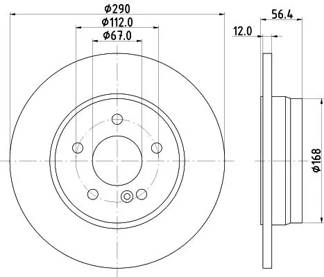 MINTEX MINTEX (MDC1365) 1x  MINTEX Brake Disc 