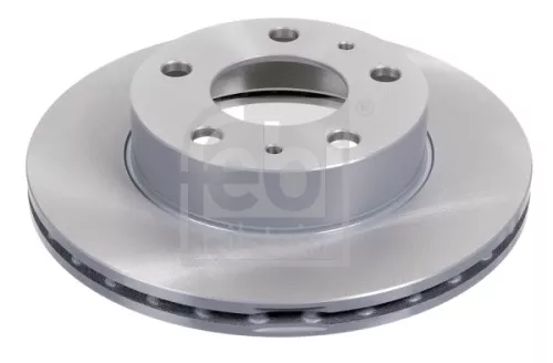 2x Febi Front Internally Vented Brake Disc For Citroën Peugeot Boxer Jumpe