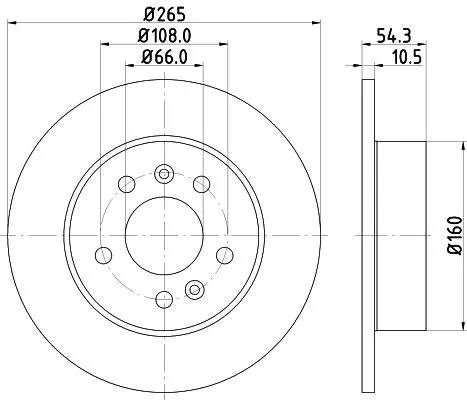 MINTEX MINTEX MDC1396 1x MINTEX MDC1396 Brake Disc 