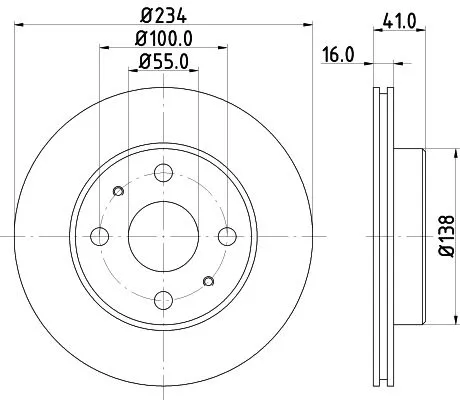 MINTEX MINTEX MDC1400 1x MINTEX MDC1400 Brake Disc 