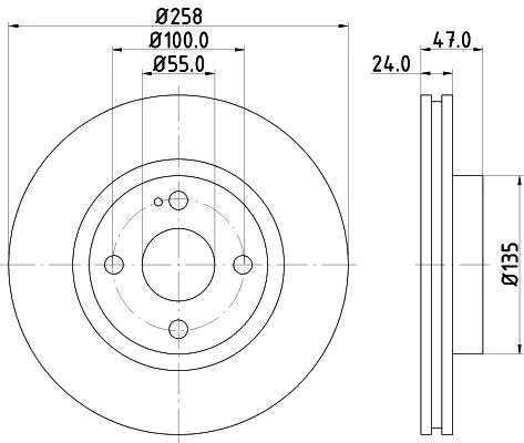 MINTEX MINTEX (MDC1401) 1x  MINTEX Brake Disc 