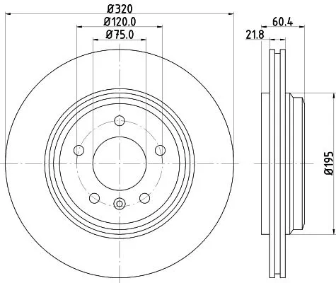 1x  MINTEX Brake Disc