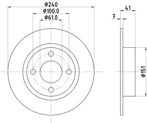 MINTEX MINTEX MDC1410 1x MINTEX MDC1410 Brake Disc 