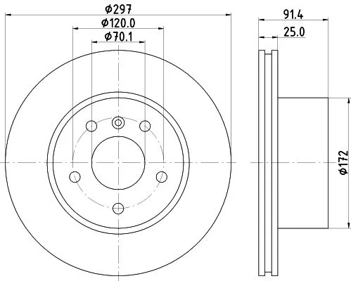MINTEX MINTEX MDC1445 1x MINTEX MDC1445 Brake Disc 