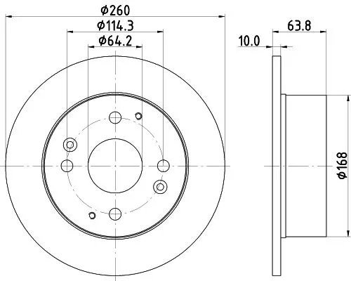 MINTEX MINTEX MDC1482 1x MINTEX MDC1482 Brake Disc 