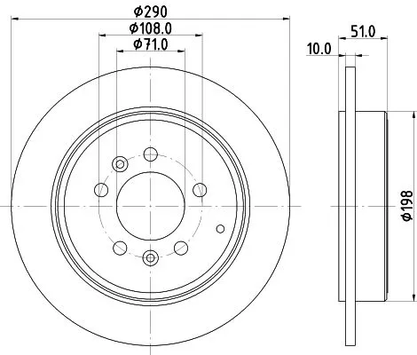 1x MINTEX MDC1496 Brake Disc