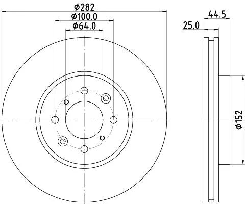 MINTEX MINTEX (MDC1501) 1x  MINTEX Brake Disc 