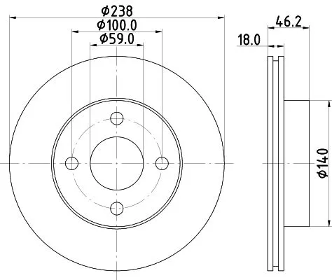 MINTEX MINTEX (MDC1508) 1x MINTEX MDC1508 Brake Disc 