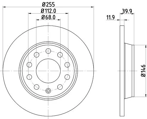 MINTEX MINTEX (MDC1541C) 1x  MINTEX Brake Disc 