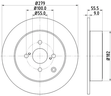 1x  MINTEX Brake Disc