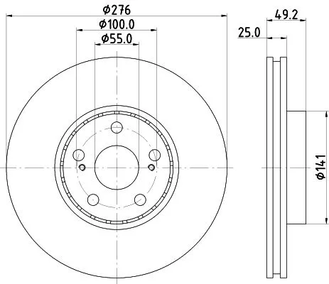 MINTEX MINTEX MDC1684 1x MINTEX MDC1684 Brake Disc 