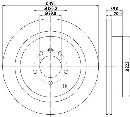 1x  MINTEX Brake Disc