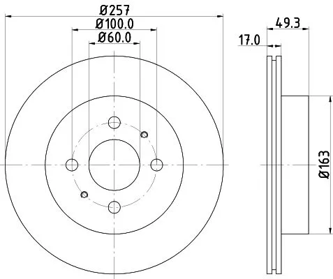 MINTEX MINTEX MDC1770 1x MINTEX MDC1770 Brake Disc 
