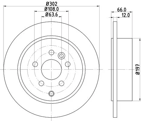 1x  MINTEX Brake Disc