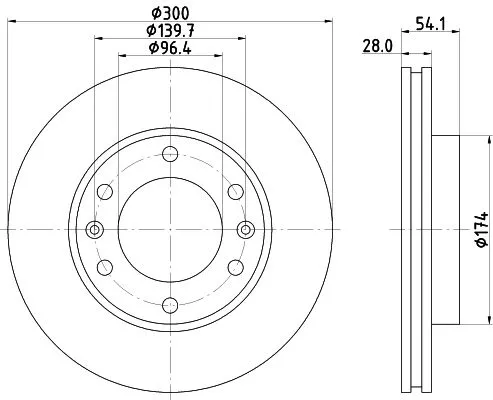 1x  MINTEX Brake Disc