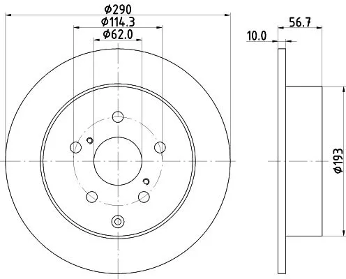MINTEX MINTEX (MDC1840) 1x MINTEX MDC1840 Brake Disc 