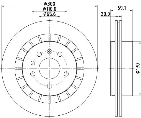 MINTEX MINTEX MDC1841 1x MINTEX MDC1841 Brake Disc 