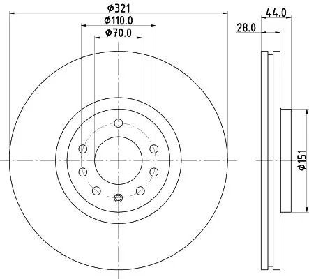 1x  MINTEX Brake Disc