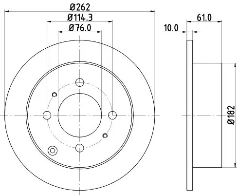 MINTEX MINTEX MDC1854 1x MINTEX MDC1854 Brake Disc 