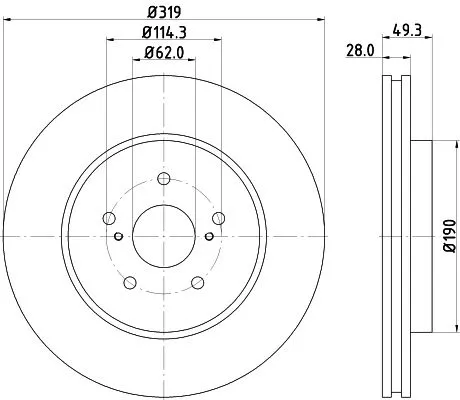 MINTEX MINTEX (MDC1856) 1x MINTEX MDC1856 Brake Disc 