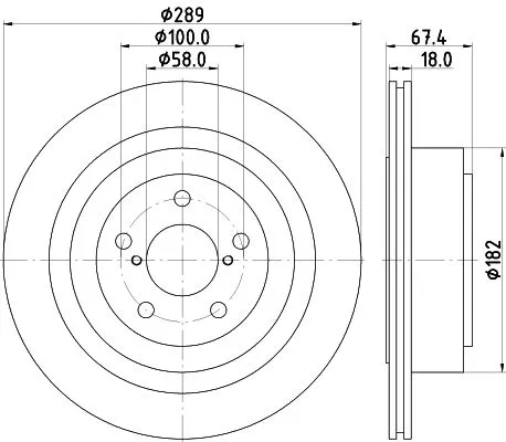 1x  MINTEX Brake Disc