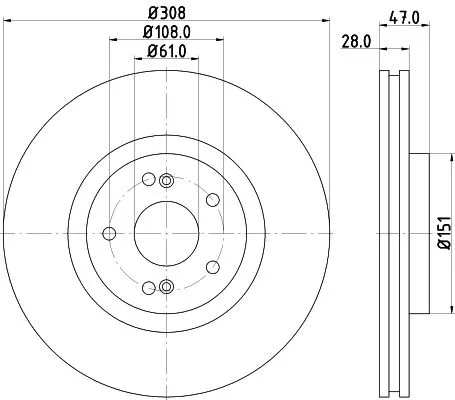 1x  MINTEX Brake Disc