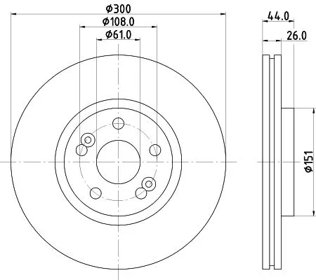 MINTEX MINTEX MDC1898 1x MINTEX MDC1898 Brake Disc 