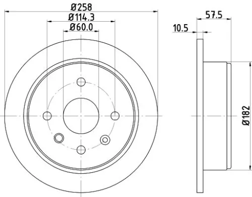 1x MINTEX MDC1900 Brake Disc