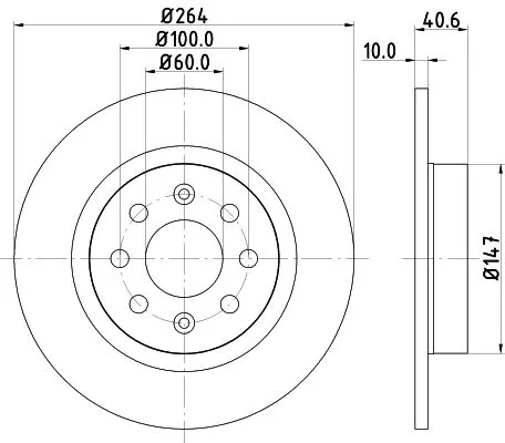 MINTEX MINTEX (MDC1903) 1x  MINTEX Brake Disc 