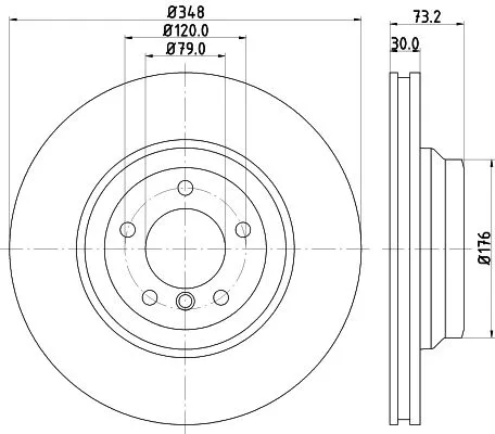1x  MINTEX Brake Disc