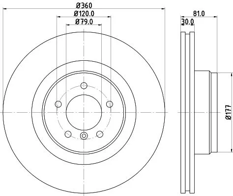 1x MINTEX MDC1941 Brake Disc