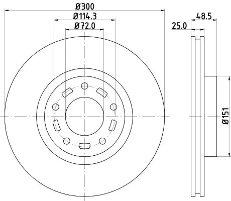 MINTEX MINTEX MDC1988 1x MINTEX MDC1988 Brake Disc 