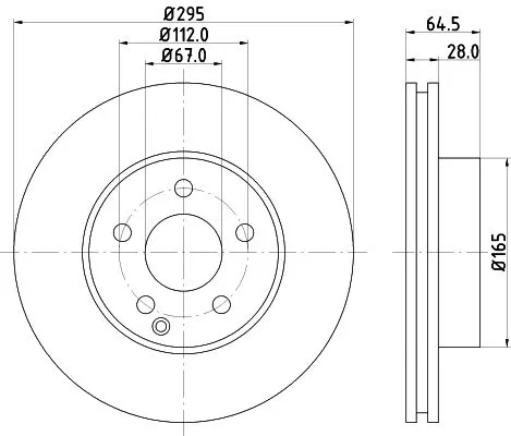 1x  MINTEX Brake Disc