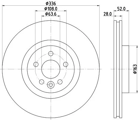 1x  MINTEX Brake Disc