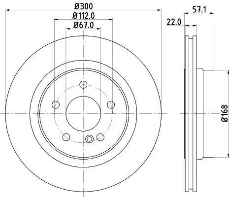 MINTEX MINTEX (MDC2051) 1x  MINTEX Brake Disc 
