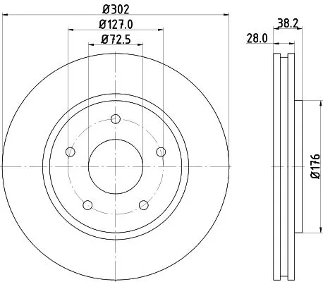 MINTEX MINTEX MDC2097 1x MINTEX MDC2097 Brake Disc 