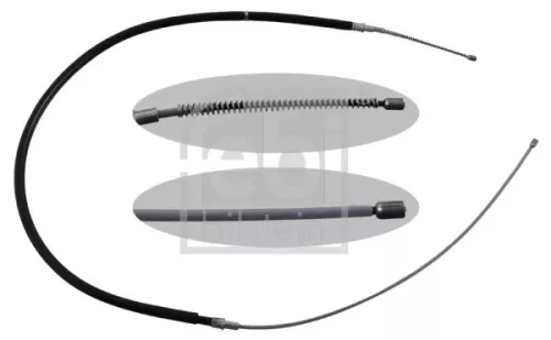 Febi Rear Left Or Right HandBrake Cable For Seat Skoda Vw Co