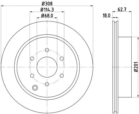 MINTEX MINTEX MDC2098 1x MINTEX MDC2098 Brake Disc 