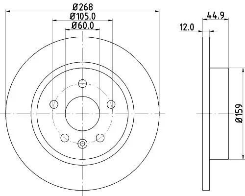 MINTEX MINTEX MDC2132 1x MINTEX MDC2132 Brake Disc 