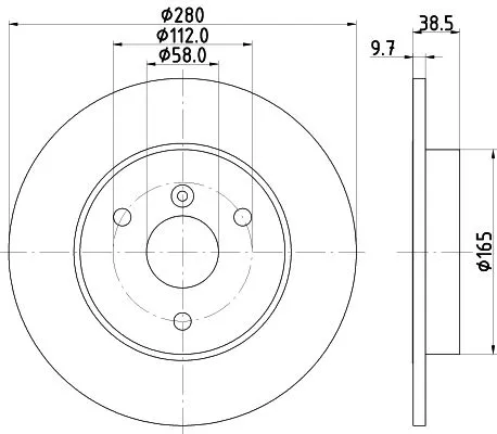 MINTEX MINTEX MDC2156 1x MINTEX MDC2156 Brake Disc 