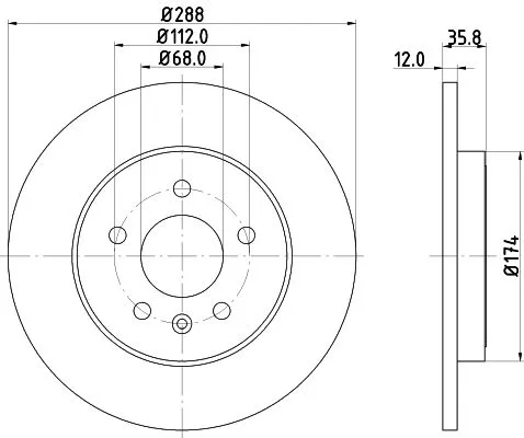 MINTEX MINTEX MDC2162 1x MINTEX MDC2162 Brake Disc 
