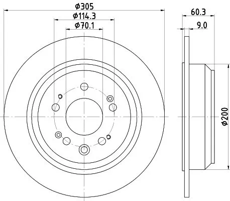 MINTEX MINTEX (MDC2165) 1x MINTEX MDC2165 Brake Disc 