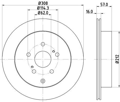 MINTEX MINTEX MDC2180 1x MINTEX MDC2180 Brake Disc 