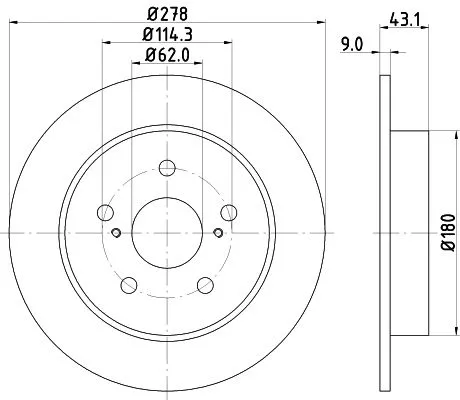 MINTEX MINTEX MDC2181 1x MINTEX MDC2181 Brake Disc 