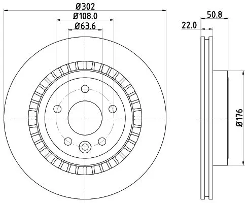 1x  MINTEX Brake Disc