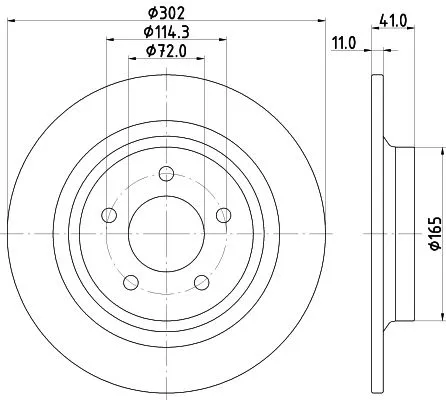 MINTEX MINTEX (MDC2202) 1x  MINTEX Brake Disc 