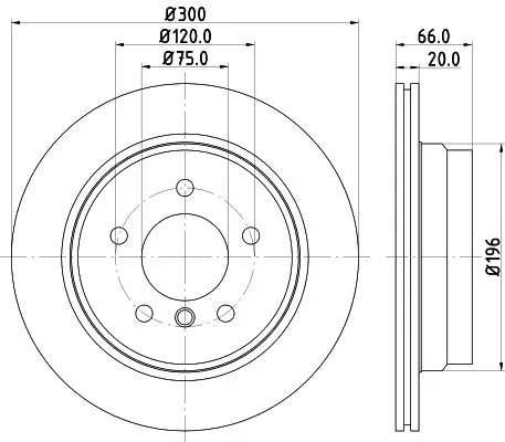 1x  MINTEX Brake Disc