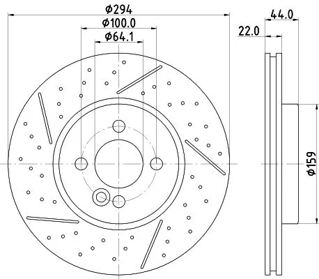 MINTEX MINTEX MDC2235 1x MINTEX MDC2235 Brake Disc 